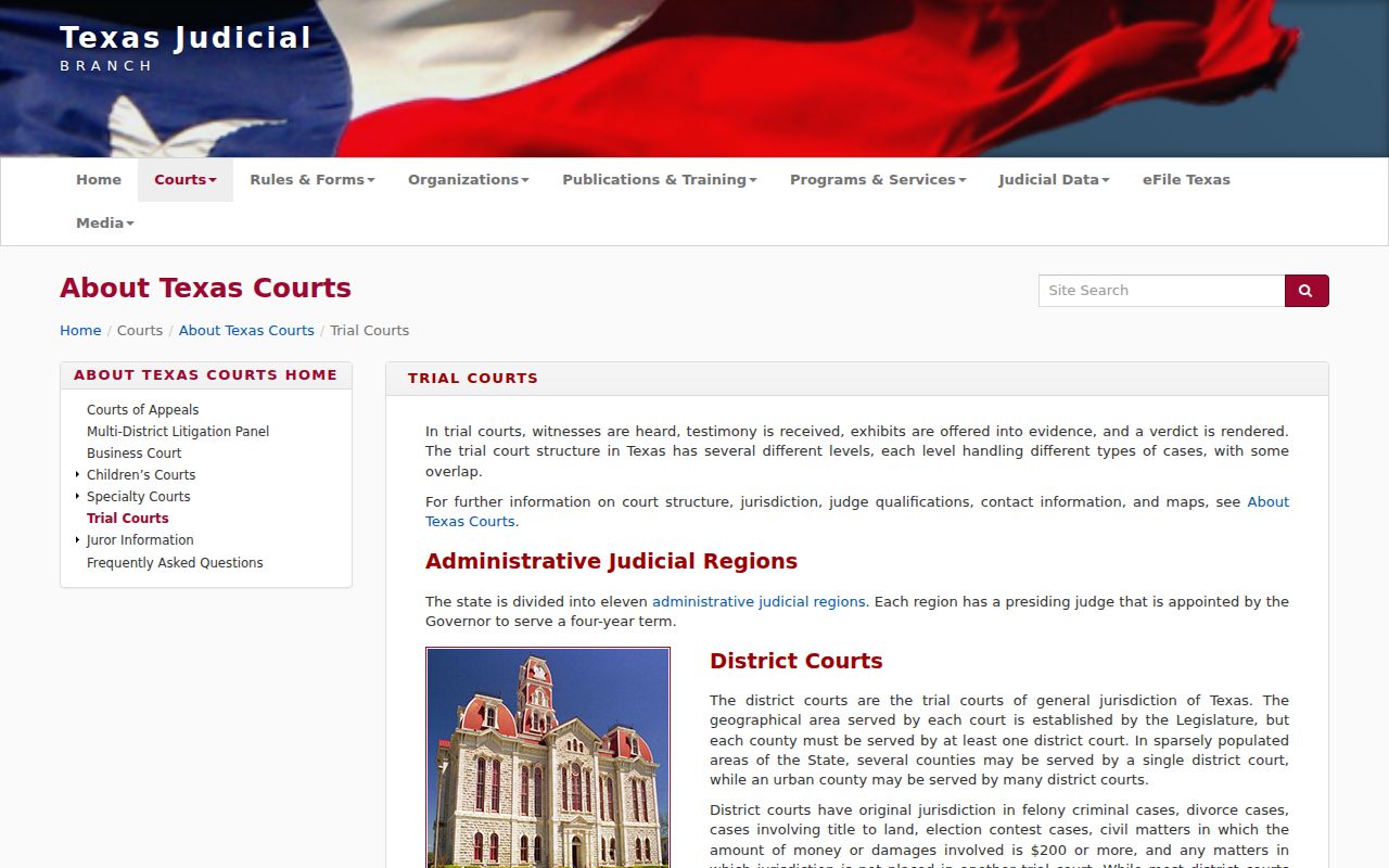 Freestone County municipal warrant records and Texas court information