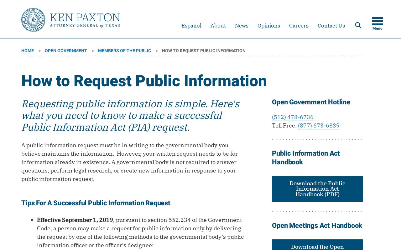 Freestone County warrant records: written request for existing public information