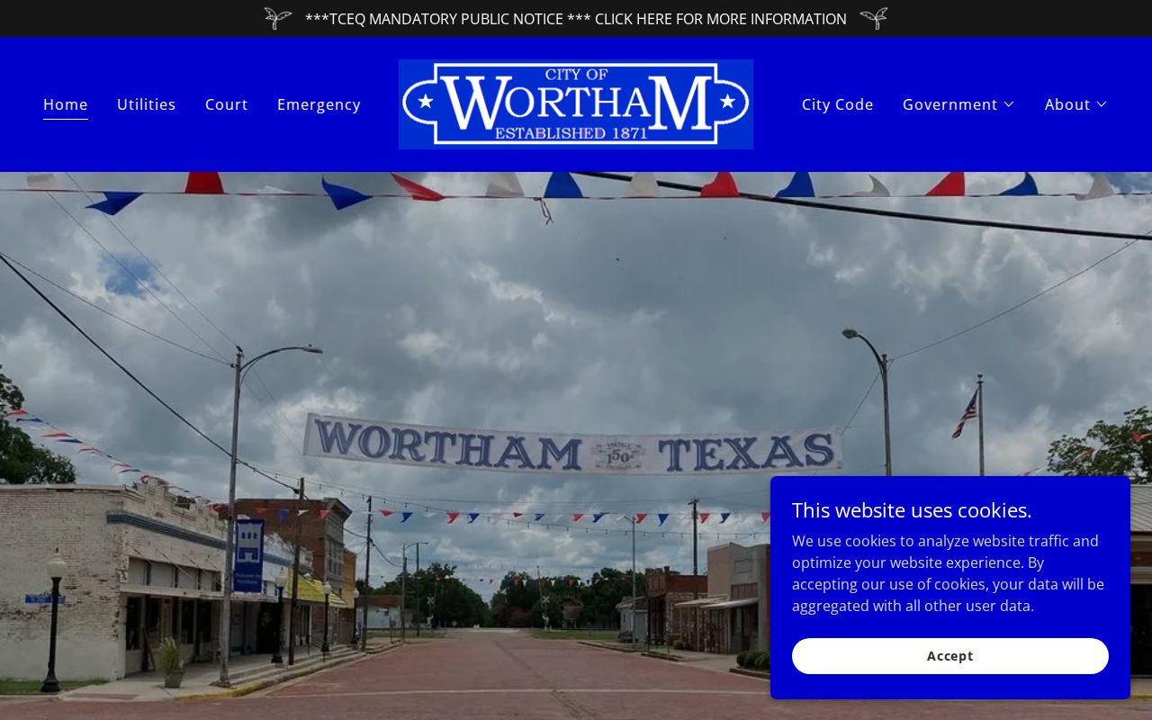Wortham warrant records: official city court payment information